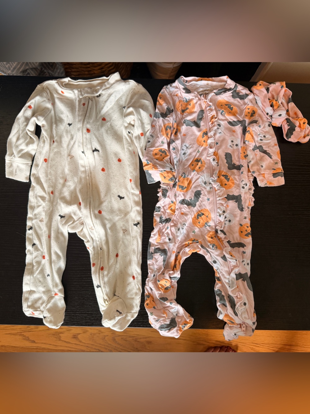 Kids Halloween Pumpkin & Bat Pajamas Bundle